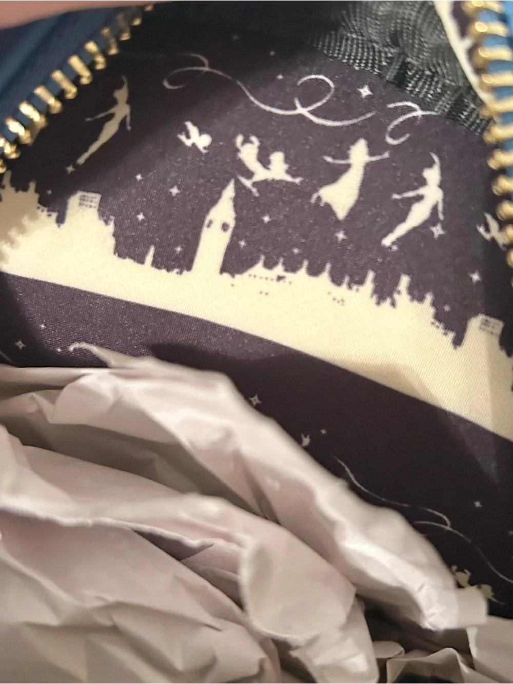 Loungefly Glow in the Dadk Peter Pan Mini Backpack with Clock